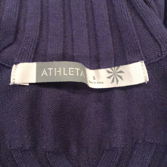Athleta Womens Blue Long Sleeve Freestone Rib Zippy Jacket-Size Small - Picture 6 of 7